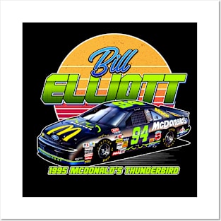 Bill Elliott 90s Retro Posters and Art